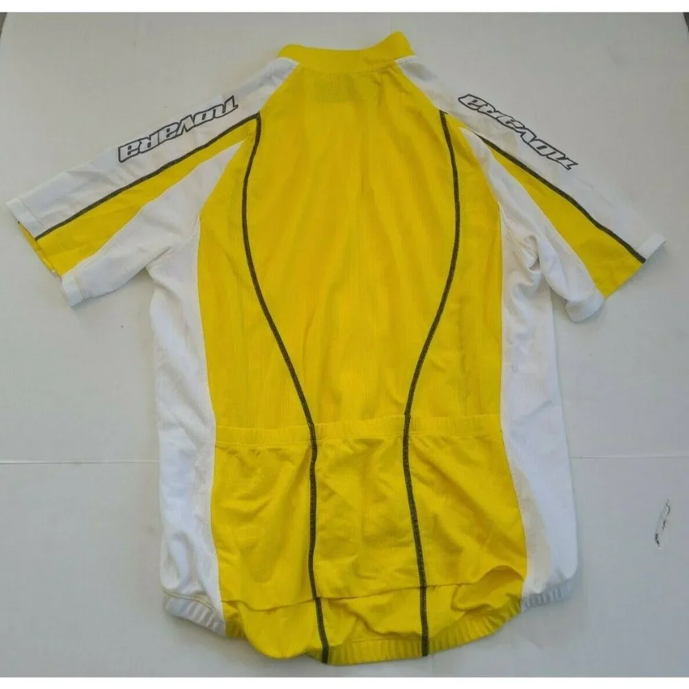 Men's Novara Large Yellow And‎ White Cycling Jacket